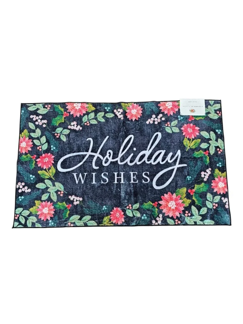Rifle Paper Co X LOLOI Holiday Wishes Christmas Washable Accent Rug New 27